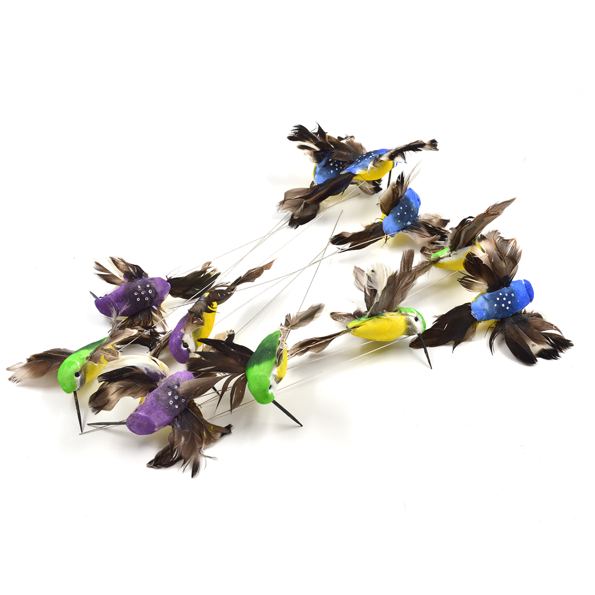 Set 12 colibri wild mici pe clips AFO