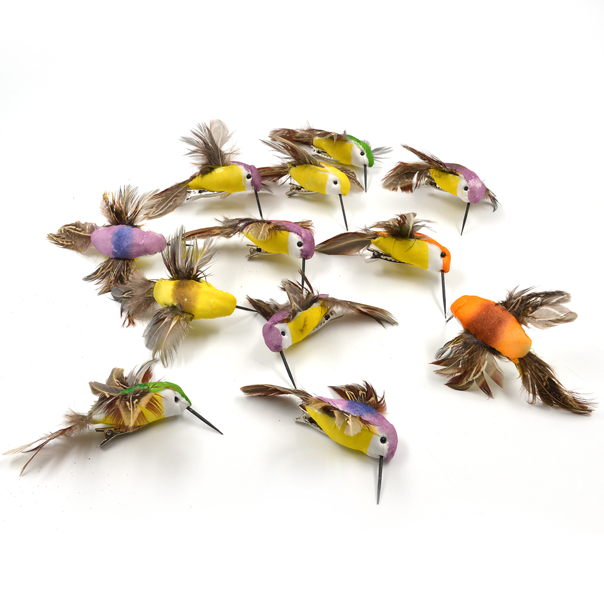 Set 12 colibri wild mici pe clips model 9090 AFO