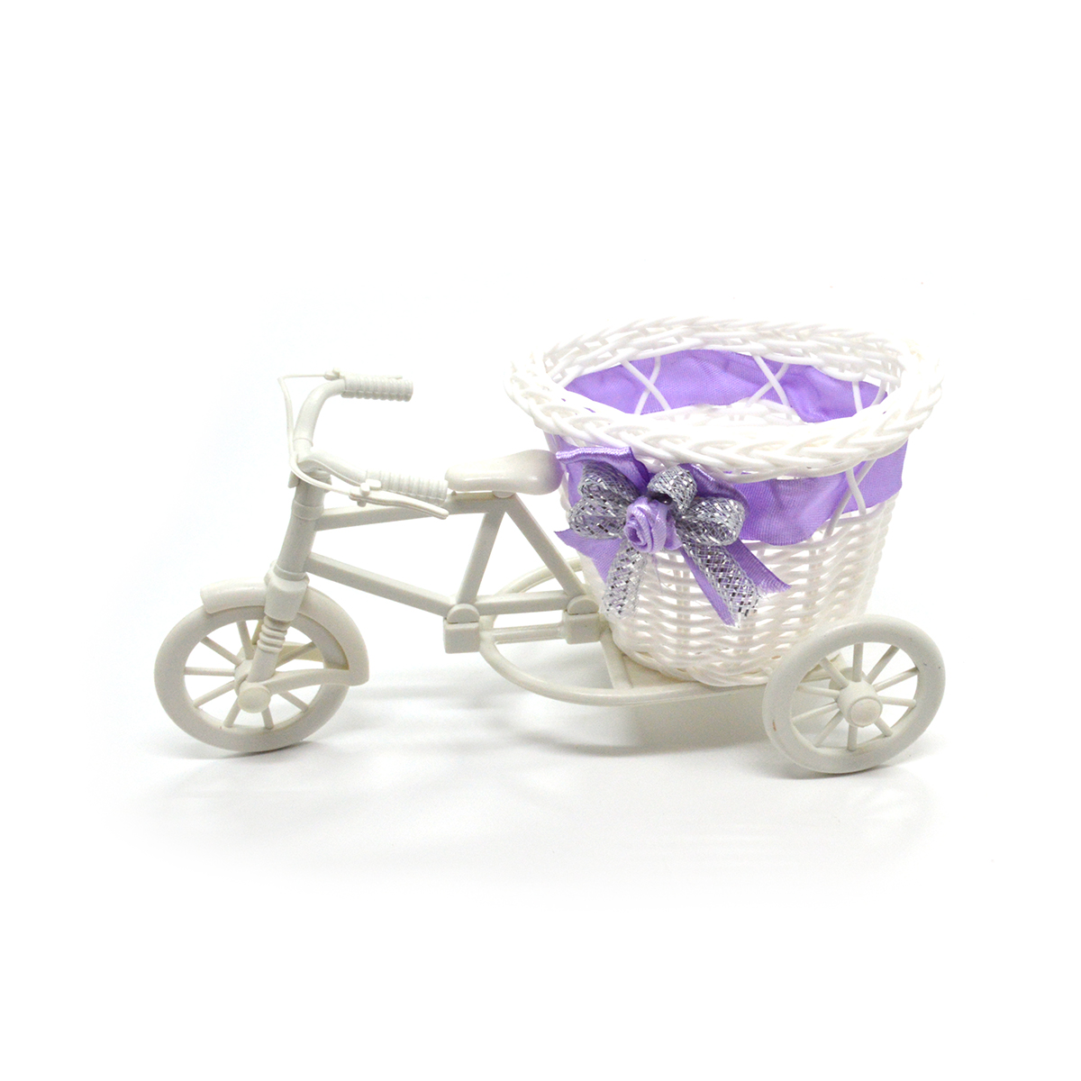 Bicicleta decor fundita satin lila