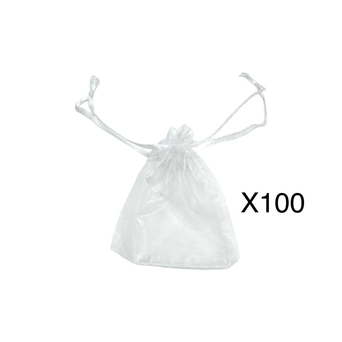 Set 100 saculet organza pentru marturii