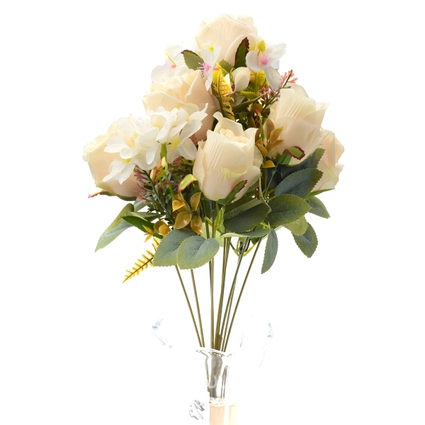 Buchet 7 trandafiri Freedom crem AFO